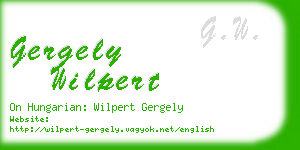 gergely wilpert business card